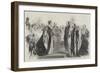 Investiture of the King of Sardinia with the Order of the Garter, at Windsor Castle-null-Framed Giclee Print