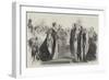 Investiture of the King of Sardinia with the Order of the Garter, at Windsor Castle-null-Framed Giclee Print