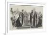 Investiture of the King of Sardinia with the Order of the Garter, at Windsor Castle-null-Framed Giclee Print