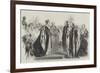 Investiture of the King of Sardinia with the Order of the Garter, at Windsor Castle-null-Framed Giclee Print