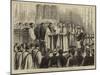 Investiture of the New Bishop of St Albans by the Archbishop of Canterbury in St Albans Abbey-null-Mounted Giclee Print