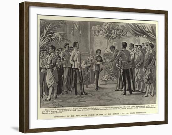 Investiture of the New Crown Prince of Siam at the Siamese Legation, South Kensington-Alexander Stuart Boyd-Framed Giclee Print
