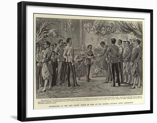 Investiture of the New Crown Prince of Siam at the Siamese Legation, South Kensington-Alexander Stuart Boyd-Framed Giclee Print