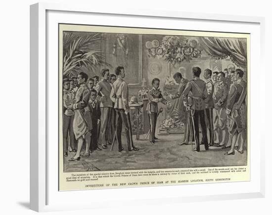 Investiture of the New Crown Prince of Siam at the Siamese Legation, South Kensington-Alexander Stuart Boyd-Framed Giclee Print