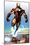 Invincible Iron Man No.514: Iron man Flying-Salvador Larroca-Mounted Poster