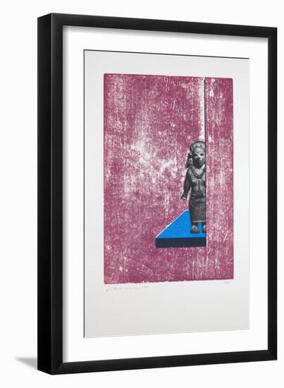 Invisible Room Nº1, 2019 (Woodcut and Silkscreen)-Guilherme Pontes-Framed Giclee Print