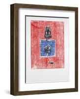 Invisible Room Nº3, 2019 (Woodcut and Silkscreen)-Guilherme Pontes-Framed Giclee Print