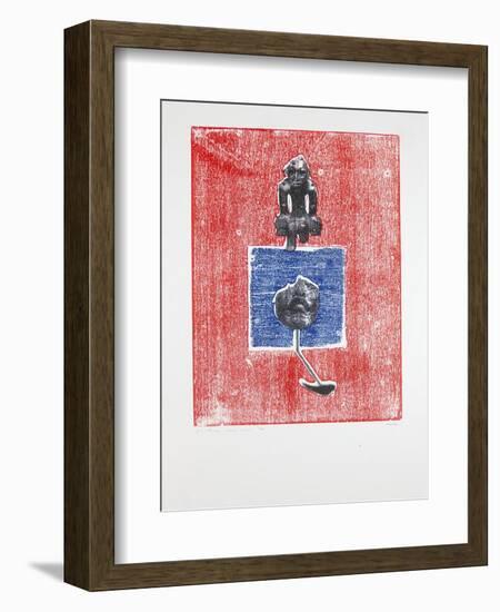 Invisible Room Nº3, 2019 (Woodcut and Silkscreen)-Guilherme Pontes-Framed Giclee Print