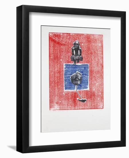 Invisible Room Nº3, 2019 (Woodcut and Silkscreen)-Guilherme Pontes-Framed Giclee Print