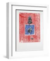 Invisible Room Nº3, 2019 (Woodcut and Silkscreen)-Guilherme Pontes-Framed Giclee Print