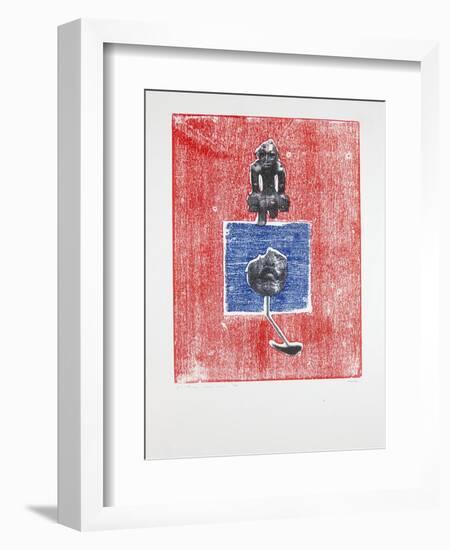 Invisible Room Nº3, 2019 (Woodcut and Silkscreen)-Guilherme Pontes-Framed Giclee Print