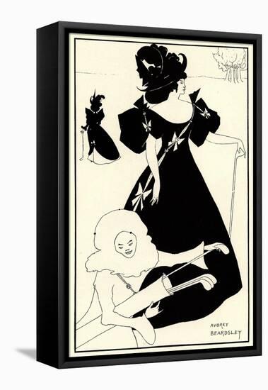 Invitation Card for the Opening of the Golf Club, 1894-Aubrey Beardsley-Framed Stretched Canvas