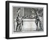 Invitation Card to a Funeral at Bunhill Fields in 1737-null-Framed Giclee Print