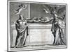 Invitation Card to a Funeral at Bunhill Fields in 1737-null-Mounted Giclee Print