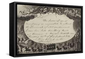 Invitation Requesting Attendance at the Funeral of Mrs Underwood-null-Framed Stretched Canvas