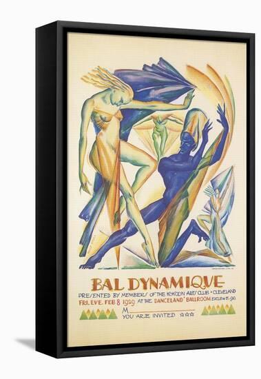 Invitation to Modern Dance Concert, 1929-null-Framed Stretched Canvas