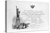 Invitation to the Inauguration of the Statue of Liberty-null-Stretched Canvas