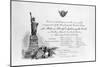 Invitation to the Inauguration of the Statue of Liberty-null-Mounted Giclee Print