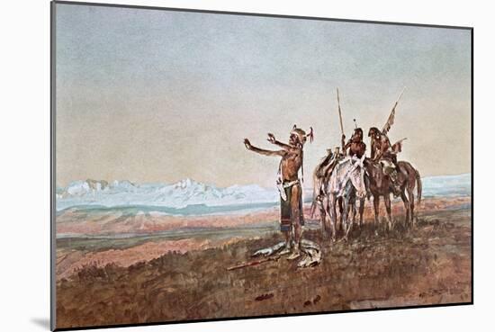Invocation to the Sun, 1922-Charles Marion Russell-Mounted Giclee Print