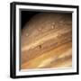 Io and Europa over Jupiter-Michael Benson-Framed Photographic Print