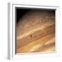 Io and Europa over Jupiter-Michael Benson-Framed Photographic Print