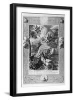 Io Changed into a Cow: Mercury Cuts Off Argus' Head, 1733-Bernard Picart-Framed Giclee Print