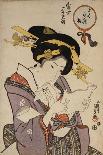 A Woman Powdering Her Neck-Ioki Bunsai-Giclee Print