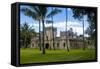 Iolani Barracks, Honolulu, Oahu, Hawaii, United States of America, Pacific-Michael-Framed Stretched Canvas