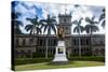 Iolani Palace, Honolulu, Oahu, Hawaii, United States of America, Pacific-Michael-Stretched Canvas