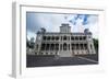 Iolani Palace, Honolulu, Oahu, Hawaii, United States of America, Pacific-Michael-Framed Photographic Print