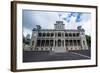 Iolani Palace, Honolulu, Oahu, Hawaii, United States of America, Pacific-Michael-Framed Photographic Print