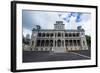 Iolani Palace, Honolulu, Oahu, Hawaii, United States of America, Pacific-Michael-Framed Photographic Print