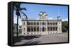 Iolani Palace, Honolulu, Oahu, Hawaii, United States of America, Pacific-Michael DeFreitas-Framed Stretched Canvas