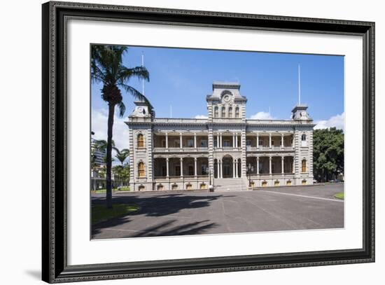 Iolani Palace, Honolulu, Oahu, Hawaii, United States of America, Pacific-Michael DeFreitas-Framed Photographic Print