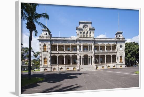 Iolani Palace, Honolulu, Oahu, Hawaii, United States of America, Pacific-Michael DeFreitas-Framed Photographic Print