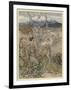 Iollan and Tuirenfionn-Arthur Rackham-Framed Art Print