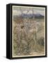 Iollan and Tuirenfionn-Arthur Rackham-Framed Stretched Canvas