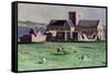 Iona Abbey from the Northwest-Francis Campbell Boileau Cadell-Framed Stretched Canvas