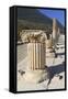 Ionic Column, Ancient Ephesus, Near Kusadasi, Anatolia, Turkey, Asia Minor, Eurasia-Eleanor Scriven-Framed Stretched Canvas