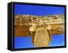 Ionic Columns, Oval Plaza, Roman City, Jerash, Jordan.-William Perry-Framed Stretched Canvas