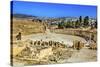 Ionic Columns, Oval Plaza, Roman City, Jerash, Jordan.-William Perry-Stretched Canvas