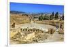 Ionic Columns, Oval Plaza, Roman City, Jerash, Jordan.-William Perry-Framed Photographic Print