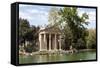Ionic Temple of Aesculapius, God of Healing, Designed by Antonio Asprucci-James Emmerson-Framed Stretched Canvas