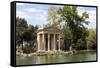 Ionic Temple of Aesculapius, God of Healing, Designed by Antonio Asprucci-James Emmerson-Framed Stretched Canvas