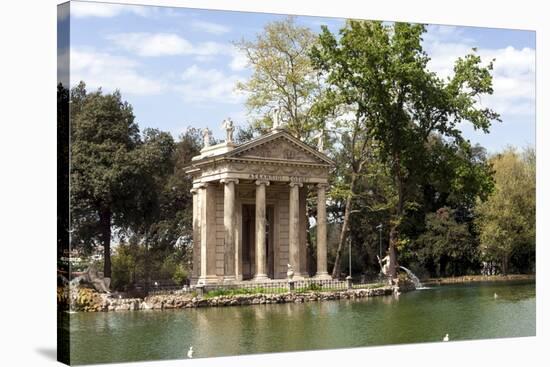 Ionic Temple of Aesculapius, God of Healing, Designed by Antonio Asprucci-James Emmerson-Stretched Canvas