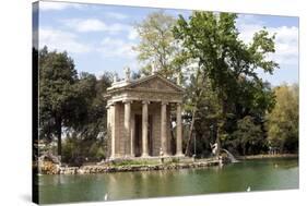 Ionic Temple of Aesculapius, God of Healing, Designed by Antonio Asprucci-James Emmerson-Stretched Canvas