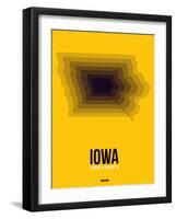 Iowa Radiant Map 3-NaxArt-Framed Art Print