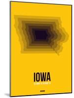 Iowa Radiant Map 3-NaxArt-Mounted Art Print