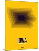 Iowa Radiant Map 3-NaxArt-Mounted Art Print