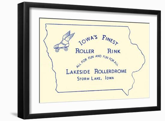 Iowa's Finest Roller Rink-null-Framed Art Print